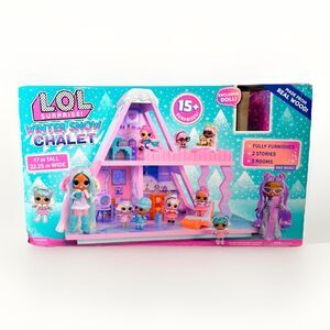 LOL Surprise Winter Snow Chalet Real Wood Playset READ